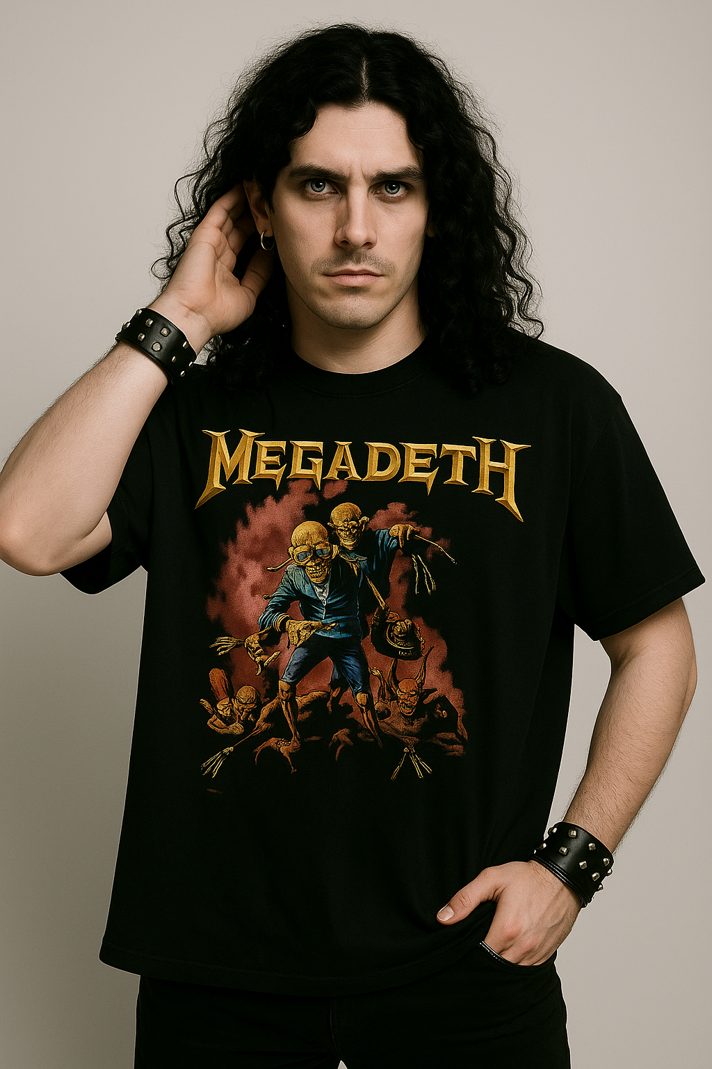 ☣️ Polera “Peace Sells… But Who’s Buying?” – Megadeth x Broken Heart ☣️
