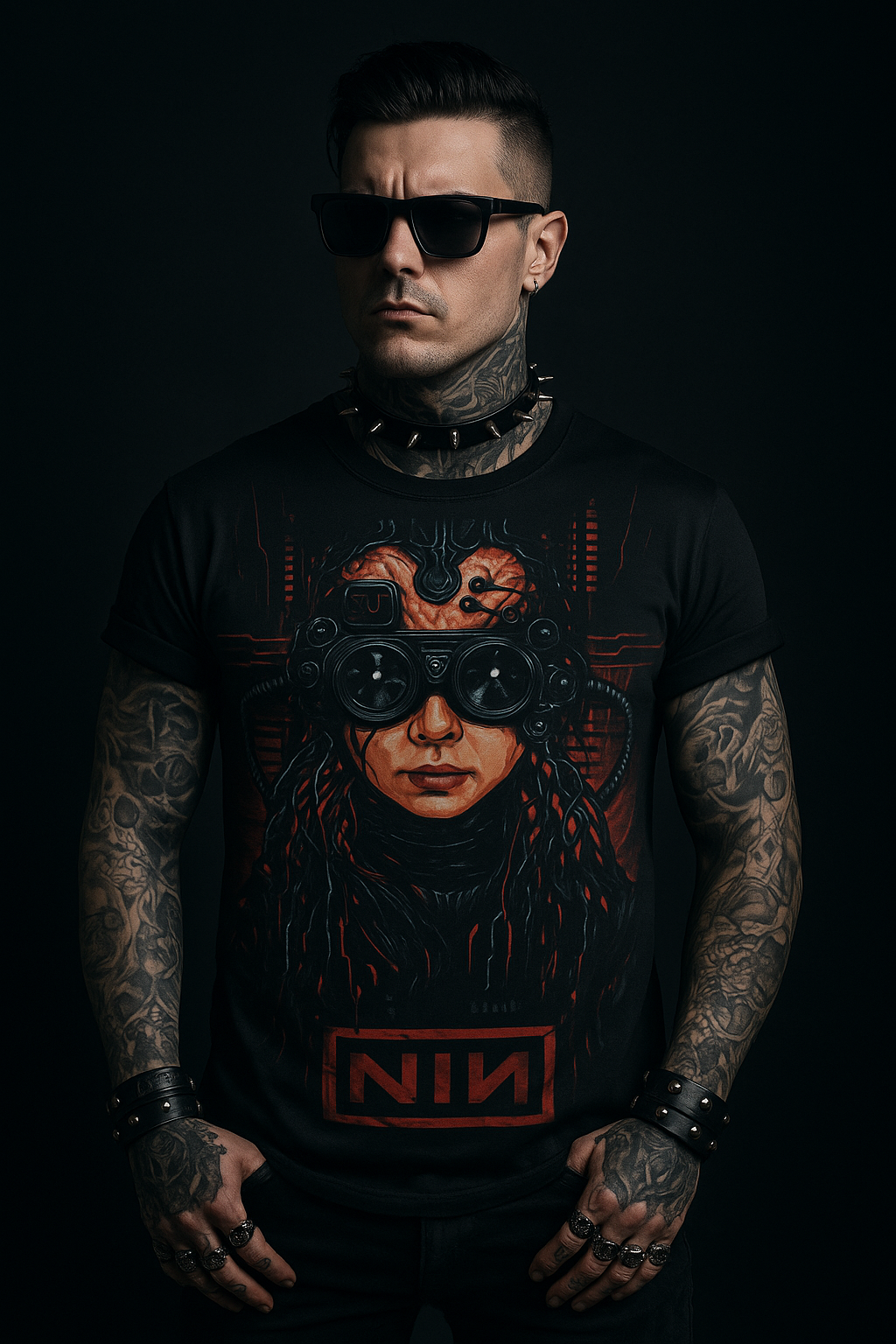 ⚙️ Polera “The Downward Spiral” – Nine Inch Nails x Broken Heart ⚙️