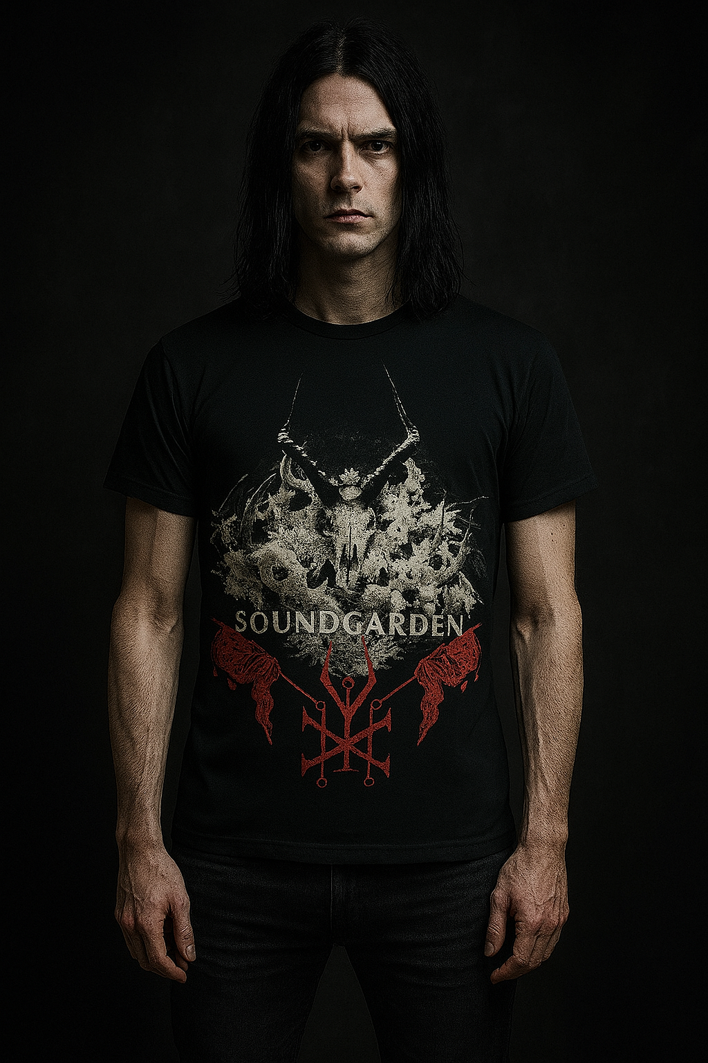 🌑 Polera “Black Hole Sun” – Soundgarden x Broken Heart