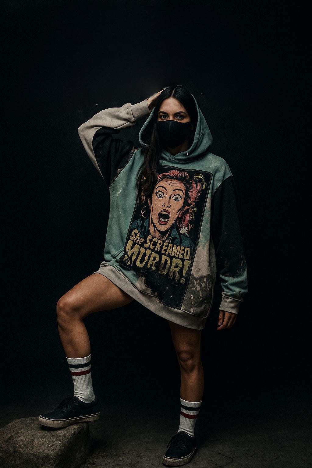 💀 Hoodie “Terror Patch” – Gato Chico x Broken Heart 💀