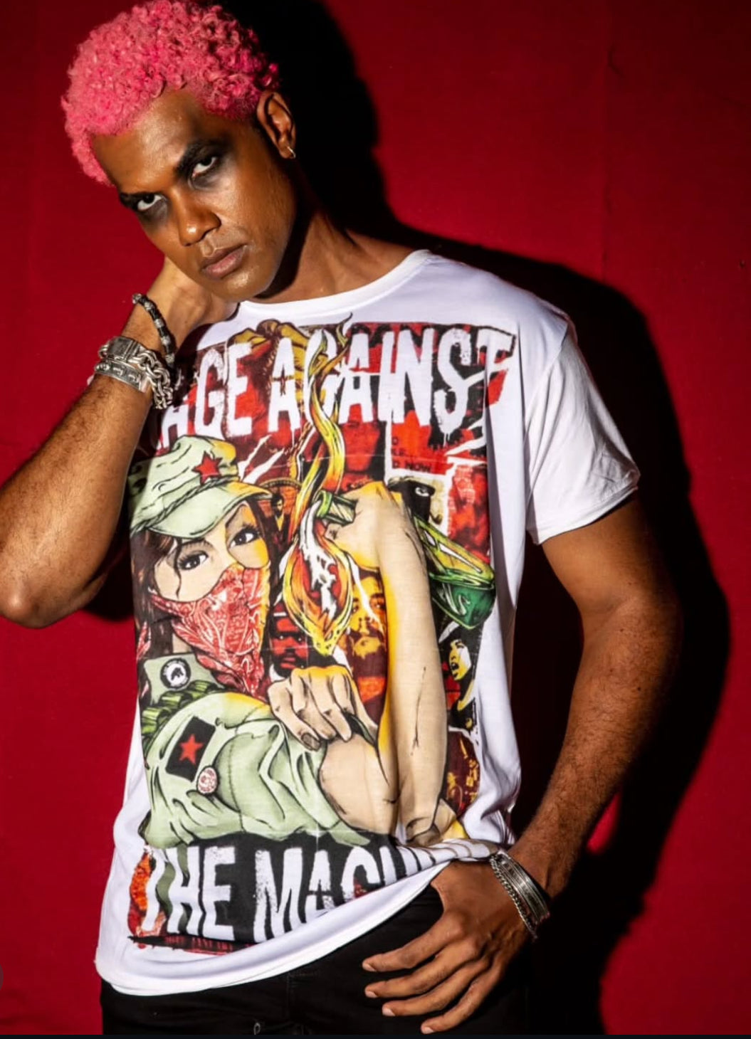 🔥 Polera “Bullet in the System” – Rage Against the Machine x Broken Heart