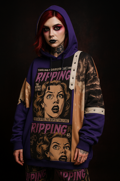 💀 Hoodie “Terror Patch” – Gato Chico x Broken Heart 💀