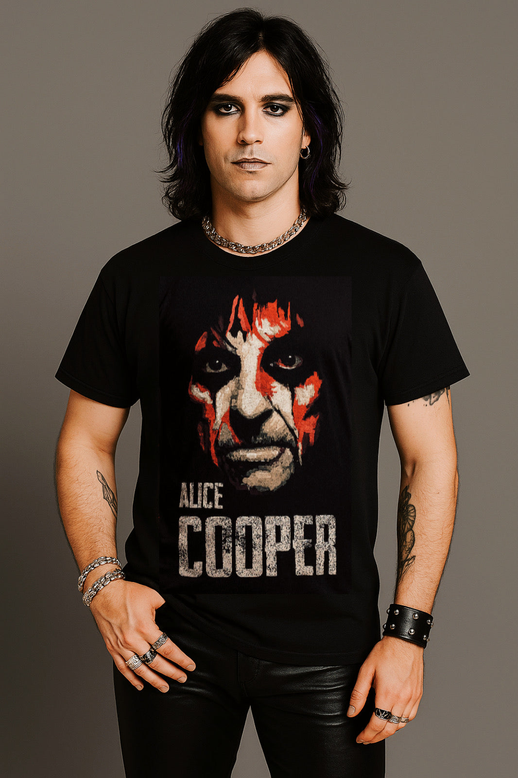 🕷️ Polera “Welcome to My Nightmare” – Alice Cooper x Broken Heart 🕷️