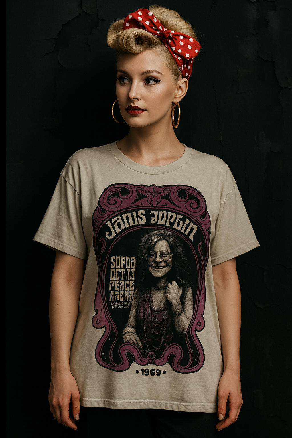 🌹 Polera “Piece of My Heart” – Janis Joplin x Broken Heart 🌹