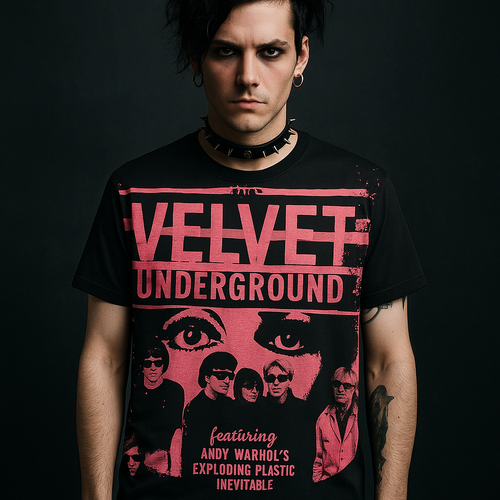 🌸 Polera “Velvet Noise” – The Velvet Underground x Broken Heart