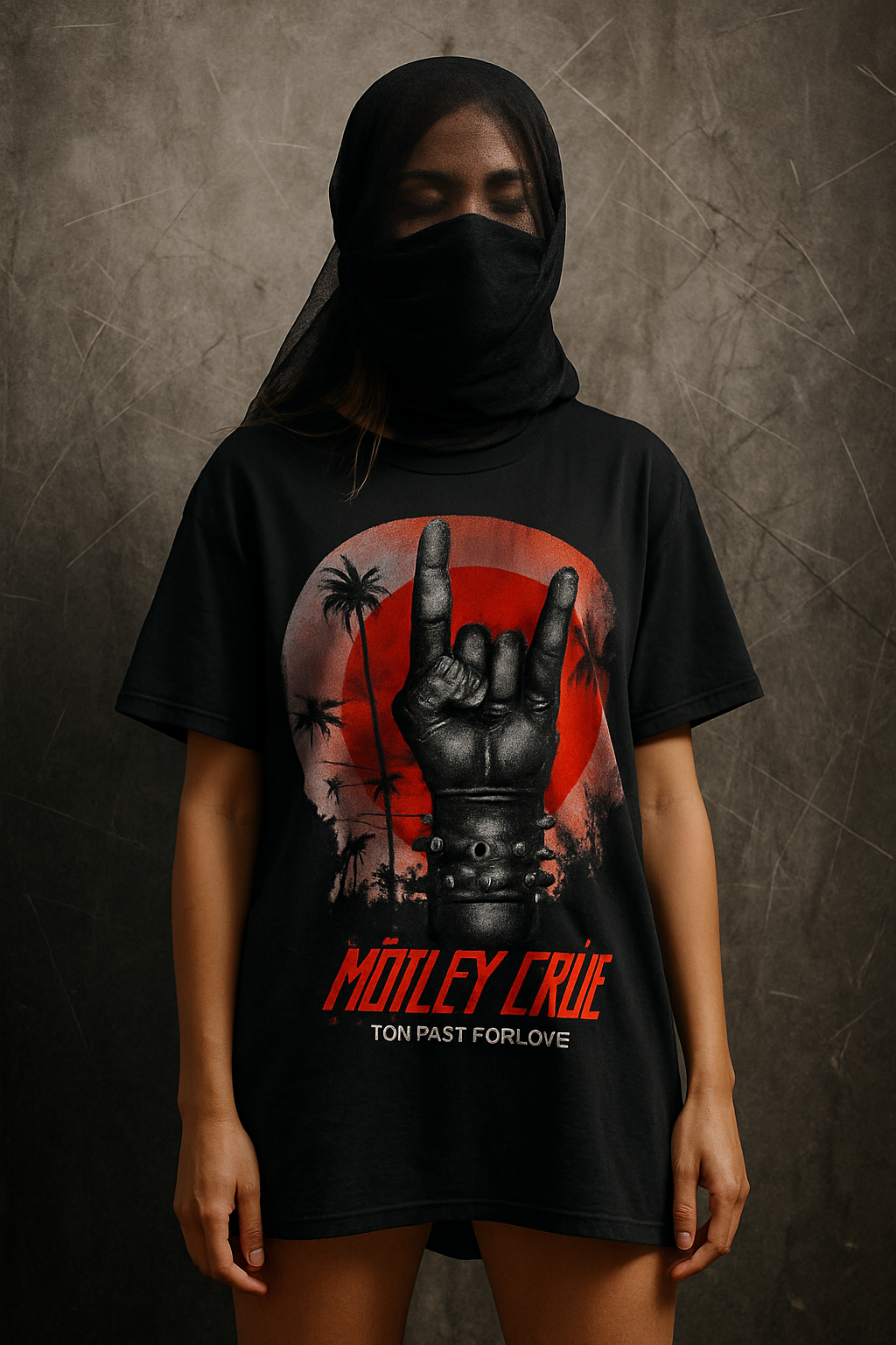 Polera “Live Wire”, Mötley Crüe x Broken Heart
