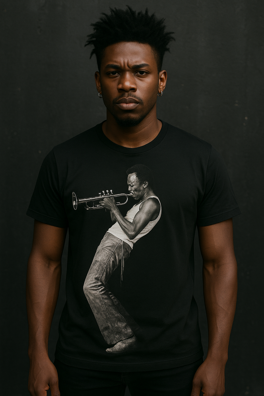 🎺 Polera “Kind of Black” – Miles Davis x Broken Heart 🎺