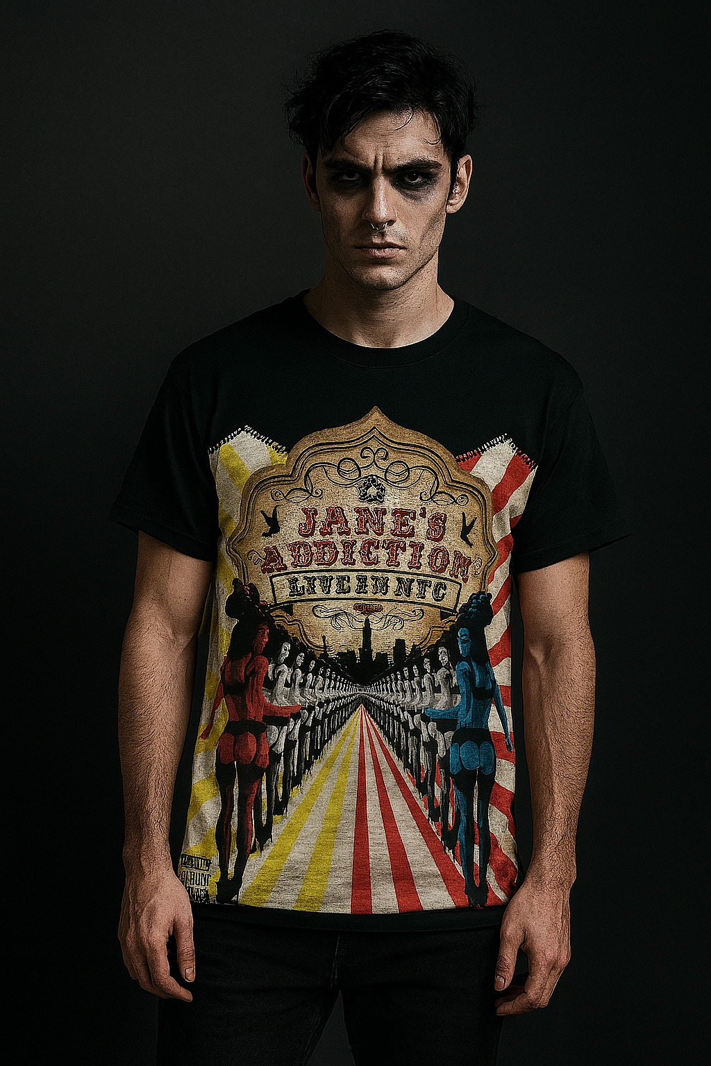 🎭 Polera “Nothing’s Shocking” – Jane’s Addiction x Broken Heart